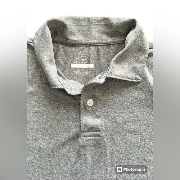 Wonder Nation gray Boys Polo Shirt - Picture 2 of 6